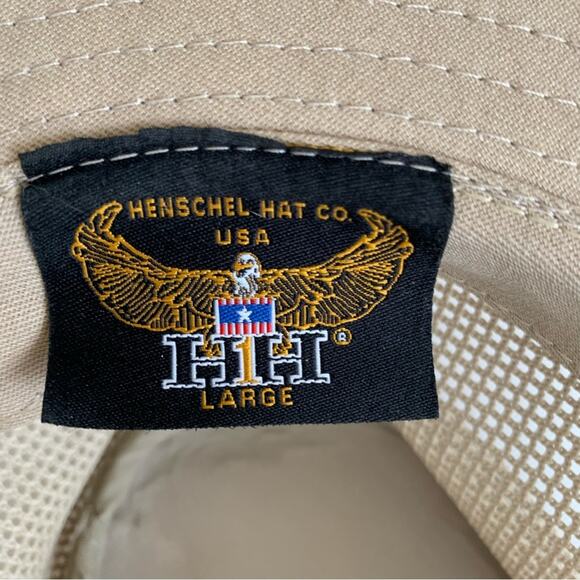 Henschel Khaki Aussie Breezer Packable Safari Hat Large - Picture 7 of 8